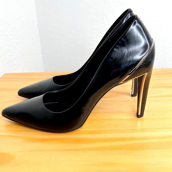 Croc Embossed Dolce Vita Leather Pumps Size 9.5 - Picture 4 of 10